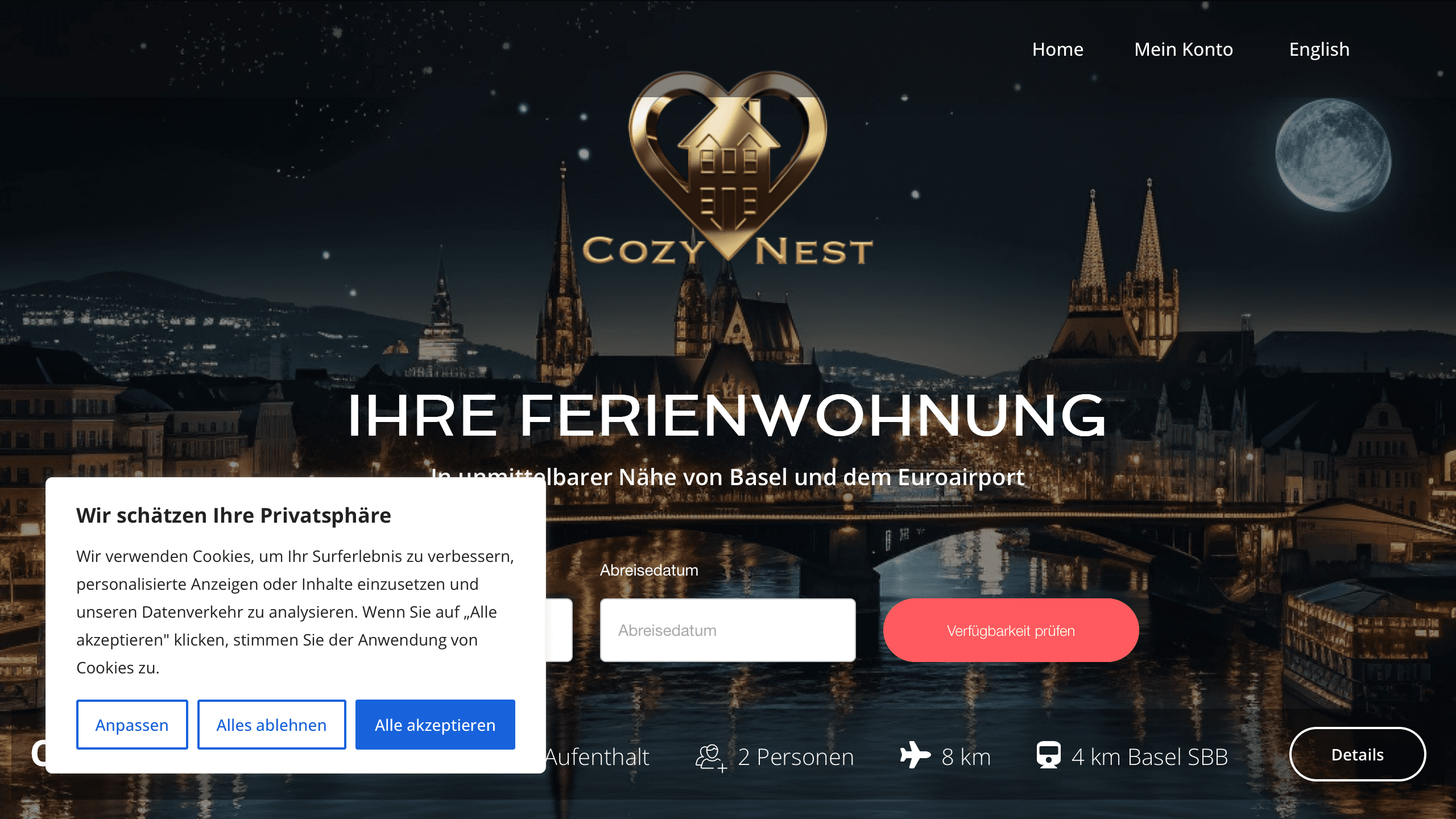 cozynestaway.com preview
